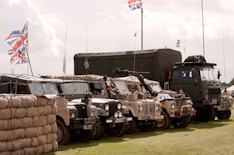 Just one of the rows of vehicles at the show